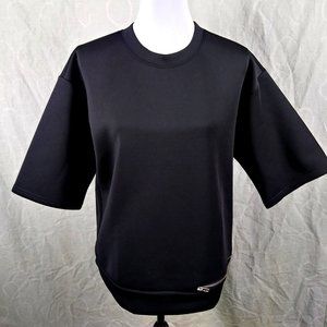 Forever 21 Scuba Knit Black Short Sleeve Tee - image 1